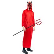 miniatura Disfraz Diablo Túnica Roja con Máscara y Tridente Adulto 2