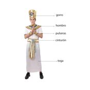 miniatura Disfraz Faraón Egipcio Adulto 3