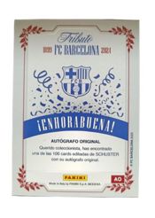 miniatura Schuster Autógrafo Original Impreso Tributo 125 aniversario FC Barcelona - Solo 100 copias 2