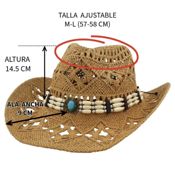 miniatura Sombrero Vaquero ajustable unisex adulto