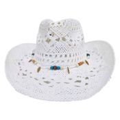 miniatura Sombrero Paja Blanco