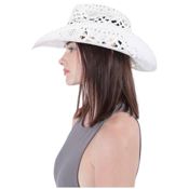 miniatura Sombrero Blanco Western Country