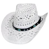 miniatura Sombrero Paja Blanco