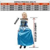miniatura Vestido Princesa Azul