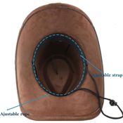 miniatura Sombrero de fieltro western para adultos