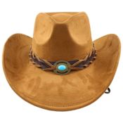 miniatura Sombrero estilo cowboy con cuernos de toro