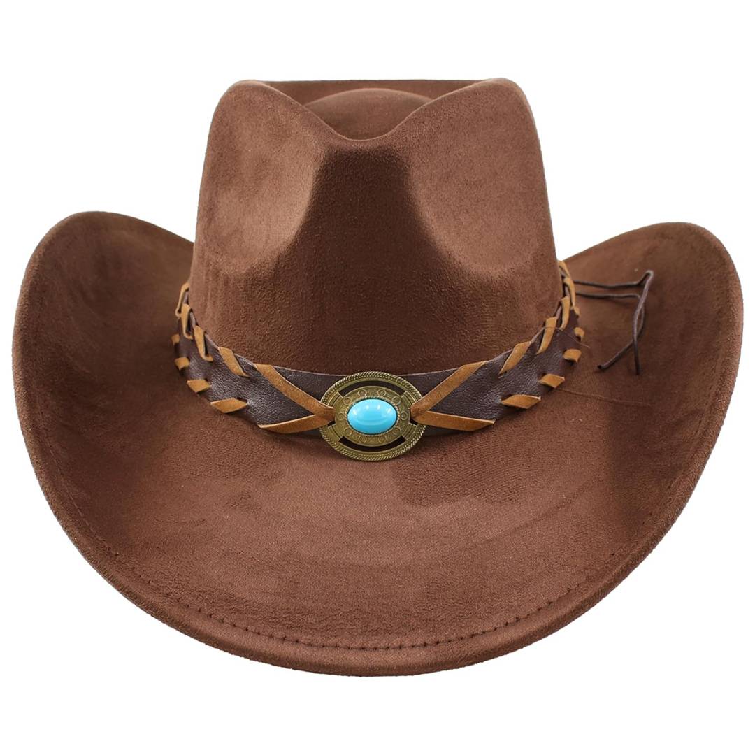 Sombrero de fieltro western para adultos