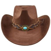 miniatura Sombrero de fieltro western para adultos
