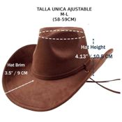 miniatura Sombrero de fieltro western para adultos