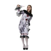 miniatura Disfraz Payasa Terrorífica Mujer Adulta 2