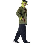 miniatura el icónico look del monstruo Franky, ideal para Halloween y fiestas de terror.