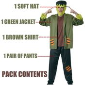 miniatura Kit de Monstruo con Chaqueta, Pantalones y Gorro - Halloween y Carnaval