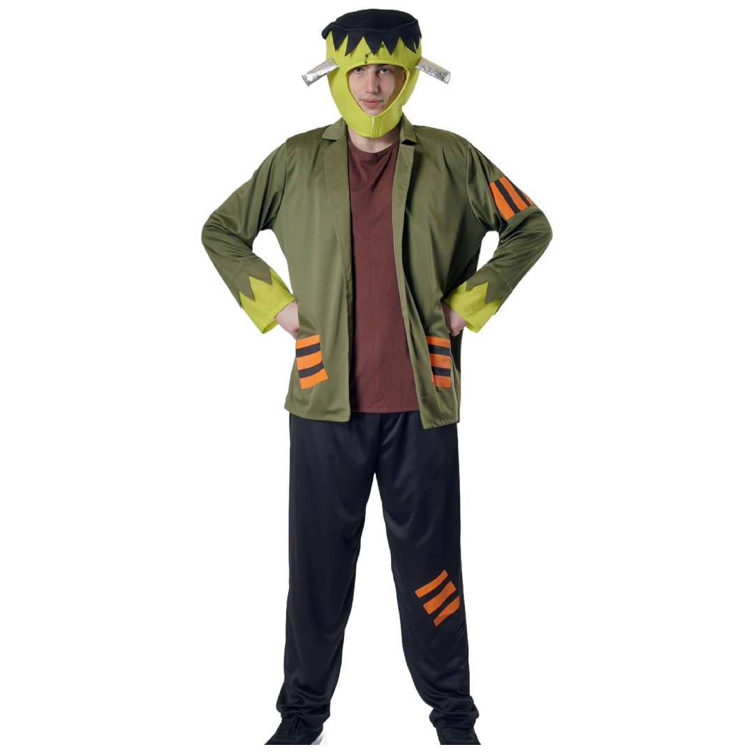 Disfraz Frankenstein Adulto Hombre Kit Monstruo Verde