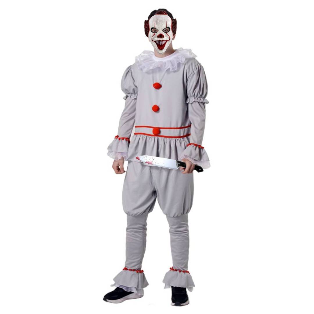 Disfraz Payaso IT Asesino Máscara Terror Pennywise Derry