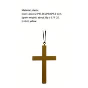 miniatura Cruz dorada plástico fiesta religiosa