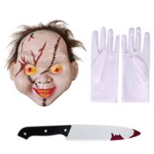 miniatura Este kit esencial es perfecto para recrear un look icónico y espeluznante, ideal para Halloween