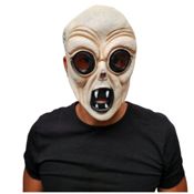 miniatura  Esta máscara de látex esculpida con gran detalle captura una criatura alienígena de otro mundo, con