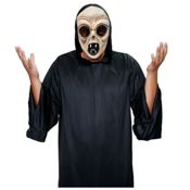 miniatura Disfraz de Extraterrestre hombre adulto - Máscara de Látex, Túnica y Guantes