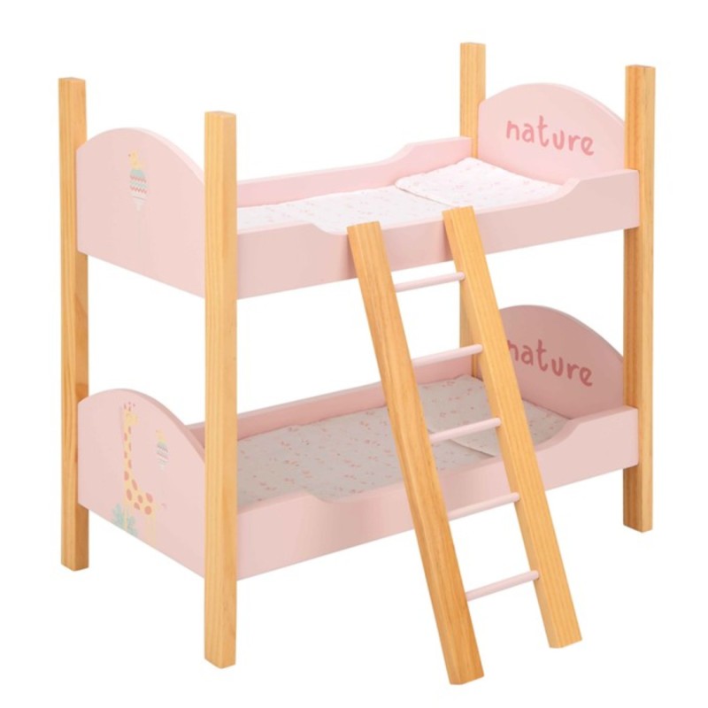 Arias Litera Muñecas de Madera Nature rosa con escalera de Arias