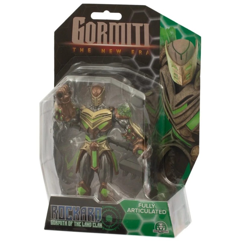 Gormiti Figura de Gormiti la nueva Era Rockard del clan de la tierra