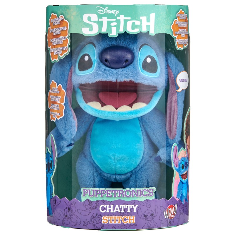 Disney Peluche electrónico Real FX Disney Chatty Stitch - Famosa