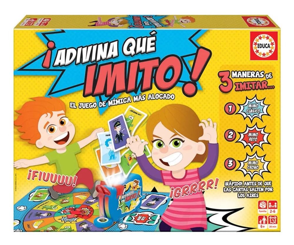 Educa Juego de Mesa Adivino que Imito en familia en Castellano - Educa