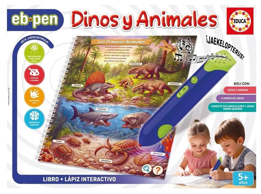 Educa Juego Educativo Educapen Dinosaurios y Animales de Educa