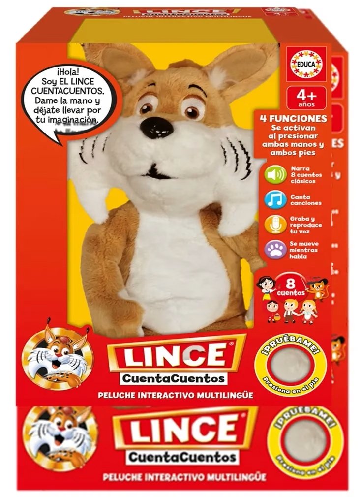 Educa Peluche electrónico el Lince Cuentacuentos