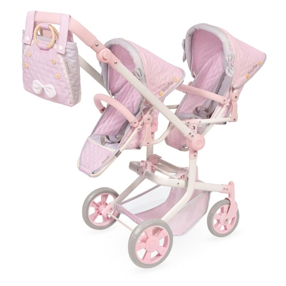 Decuevas Toys Carro de Muñecas Sophie Rosa Silla Gemelar