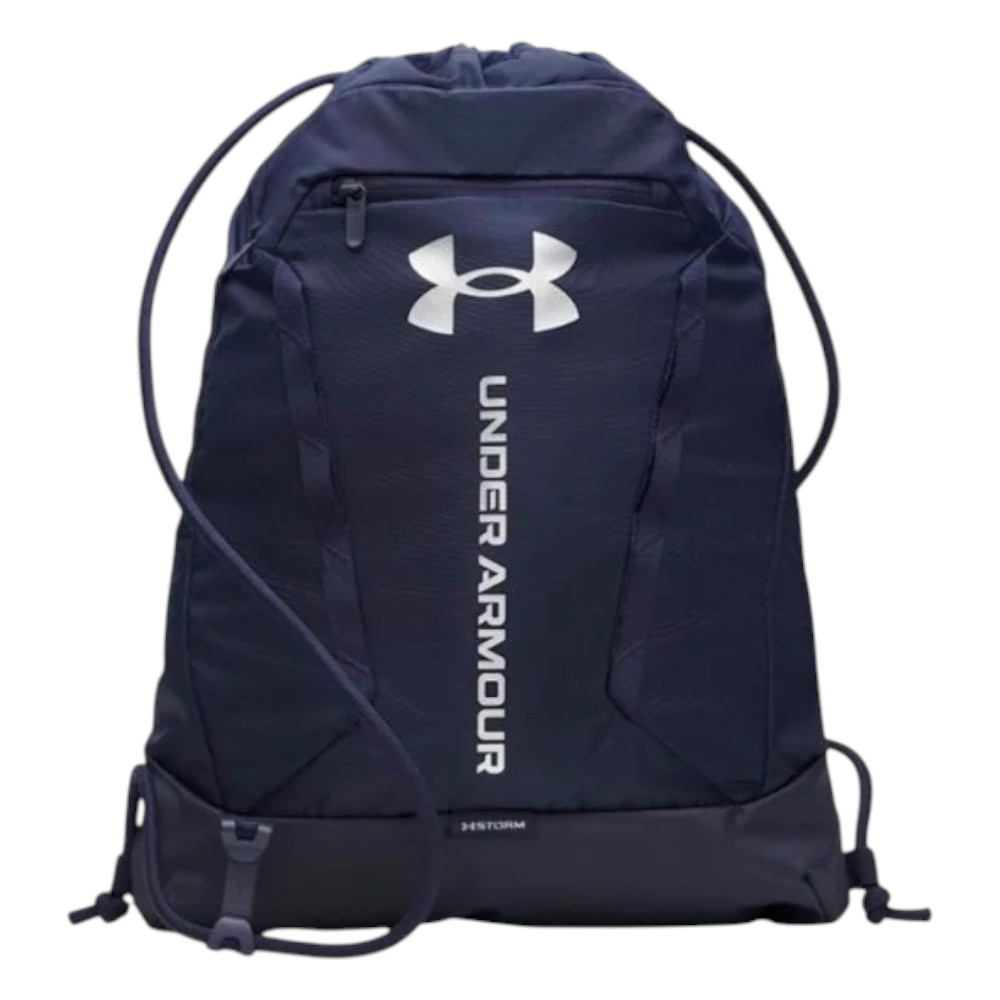 Imagen GYMSACK UNDER ARMOUR HUSTLE GYMSACK AZUL MARINO 20 LITROS 6000519-410 MOCHILA CUERDAS