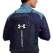miniatura Imagen GYMSACK UNDER ARMOUR HUSTLE GYMSACK AZUL MARINO 20 LITROS 6000519-410 MOCHILA CUERDAS