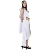 miniatura Disfraz de Cleopatra Mujer. Vestido de Faraona Egipcia con Accesorios de Lujo.