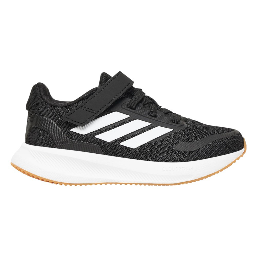Imagen ZAPATILLAS ADIDAS RUNFALCON 5 EL C NEGRO BLANCAS CARAMELO JP6924 RUNNING NIÑO NIÑA