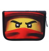 miniatura Estuche Escolar - Diseño Lego Ninjago Color Rojo