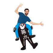 miniatura Disfraz a hombros de Esqueleto para Adulto