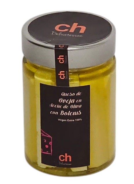 Queso de oveja en aceite de oliva con boletus - 220 g