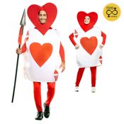 miniatura Disfraz de AS de Corazones Adulto T-ML
