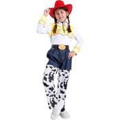 miniatura Disfraz Jessie Vaquera Toy con Sombrero Cowboy Rojo - Talla 3 a 15 Años
