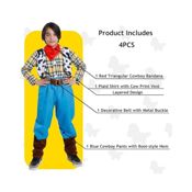 miniatura El complemento perfecto: Para cualquier disfraz de cowboy Woody Toy Story de 3 a 12 años