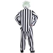 miniatura Disfraz de Película de Terror Bitelchus. Conjunto de Rayas con Peluca para Hombre. Tallas M-L-XL.