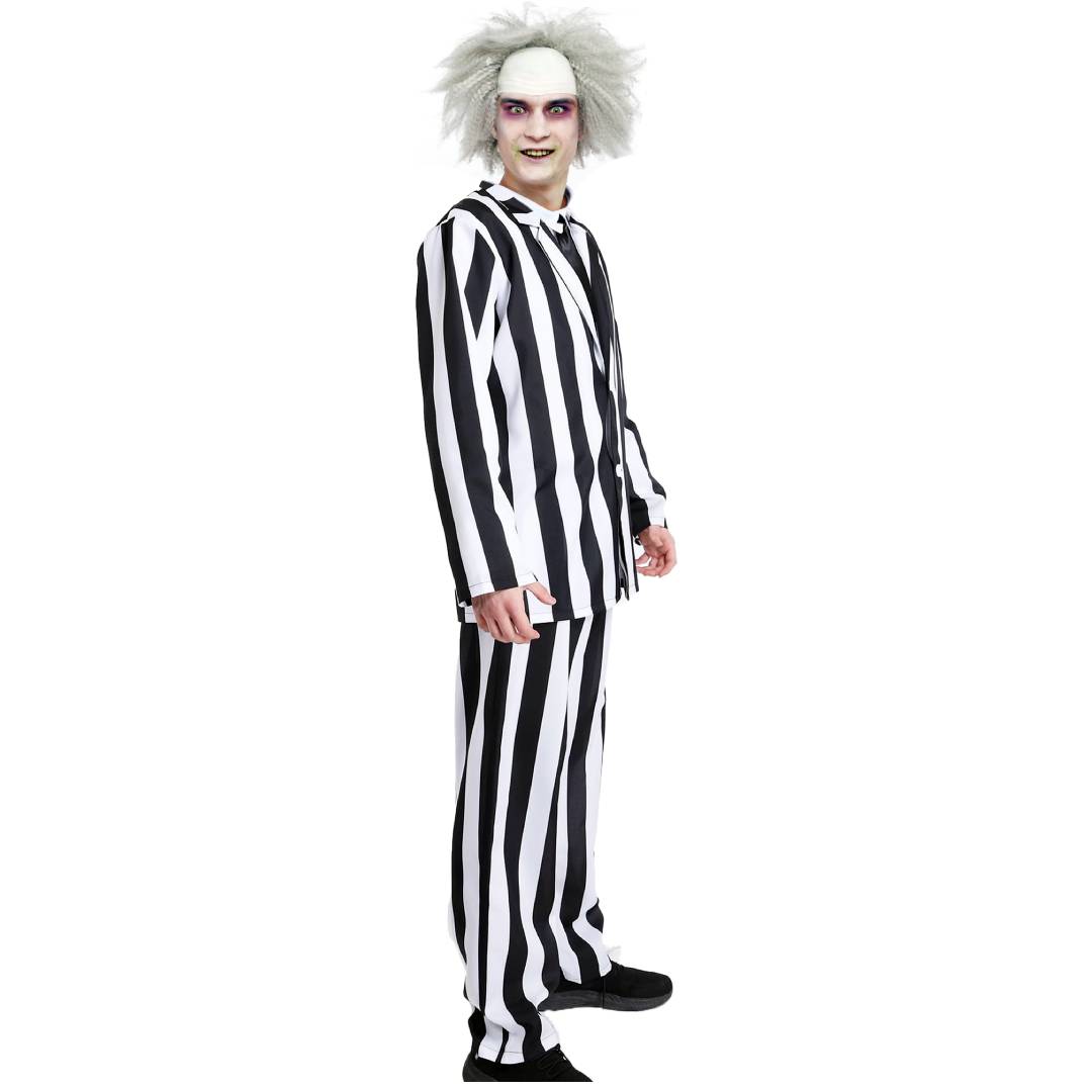 Disfraz Bitelchus Hombre - Traje Chaqueta, Pantalón, Corbata y Peluca