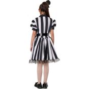 miniatura Disfraz Infantil de Fiestas Temáticas. Vestido de Rayas Blanco y Negro con Accesorios.