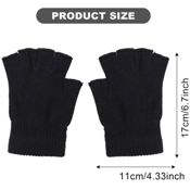 miniatura hecha de material de excelente calidad, fuerte y resistente, guantes de punto en color negro