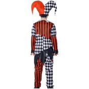 miniatura Traje de Payaso para Niños. Estilo de Bufón de Miedo con Volantes. Tallas 3 a 12 Años.
