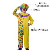 miniatura Su diseño vibrante con lunares y colores vivos es perfecto para los niños q aman los payasos