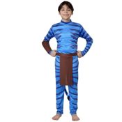 miniatura Disfraz Criatura Azul Tribal Unisex Avatare Niños - Mono Estampado Animal