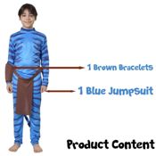 miniatura Accesorios para un Look Completo: El set incluye el mono con una cola integrada, una muñequera cafe