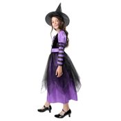 miniatura Traje de Bruja Infantil. Vestido Gótico y Mágico. Ideal para Carnaval y Fiestas Temáticas.