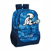 miniatura Mochila escolar grande El Niño, adaptable a carro Safta - Azul 44 cm