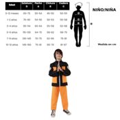 miniatura Diseño Fiel al Anime: El disfraz contiene una chaqueta con cremallera y pantalones naranja